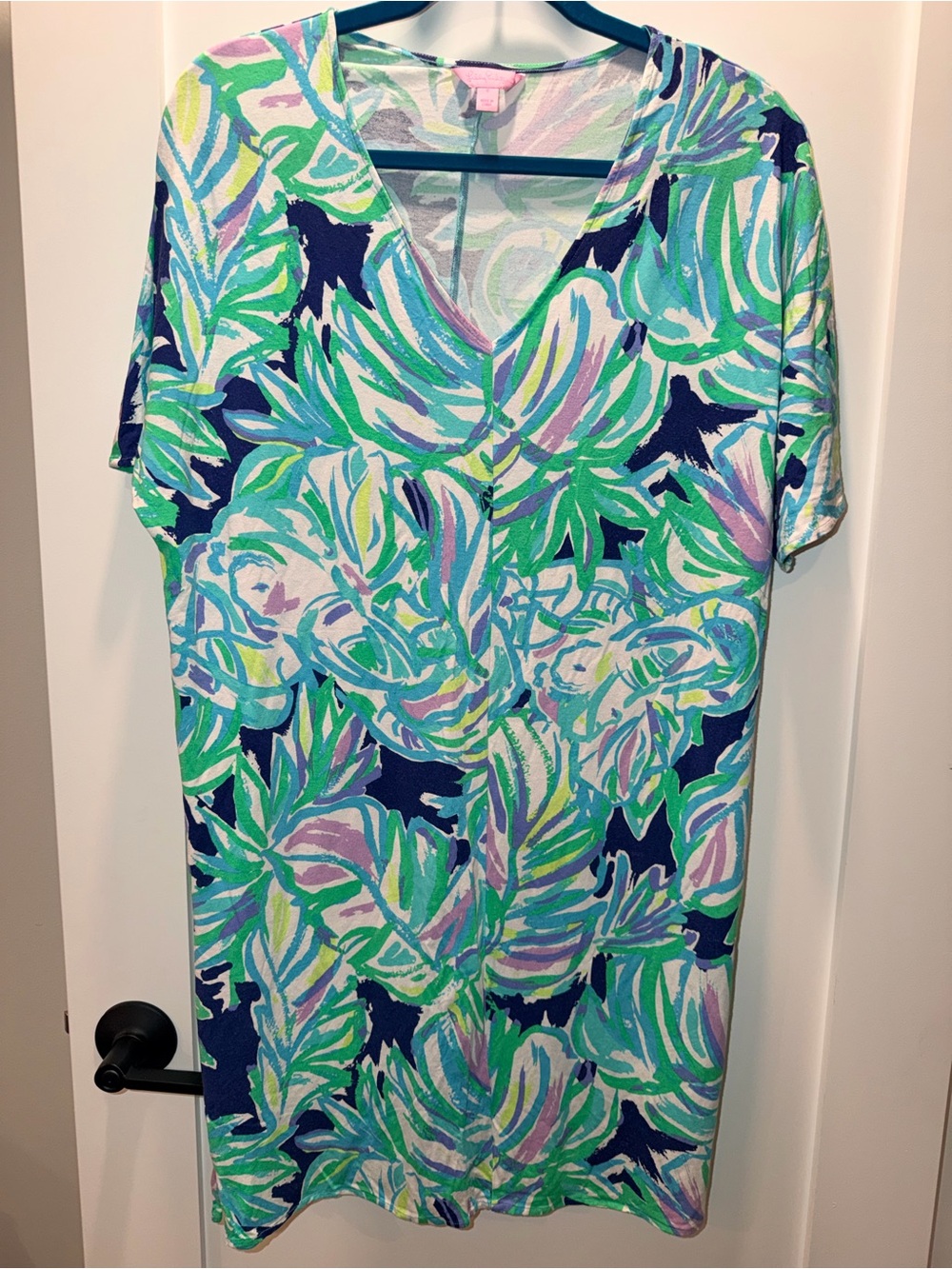 Lilly Pulitzer Tropical Print V-Neck Tunic